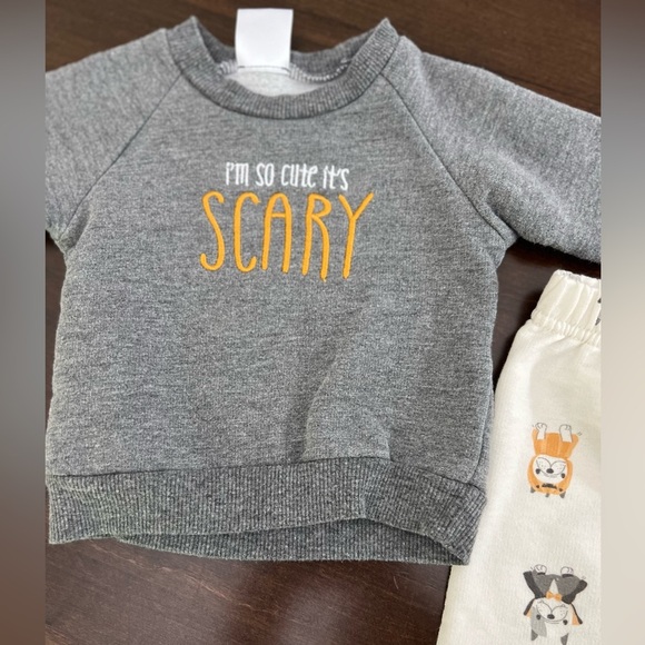 Infant Baby 0-3M matching sweatshirt & sweatpants matching set - Picture 5 of 6